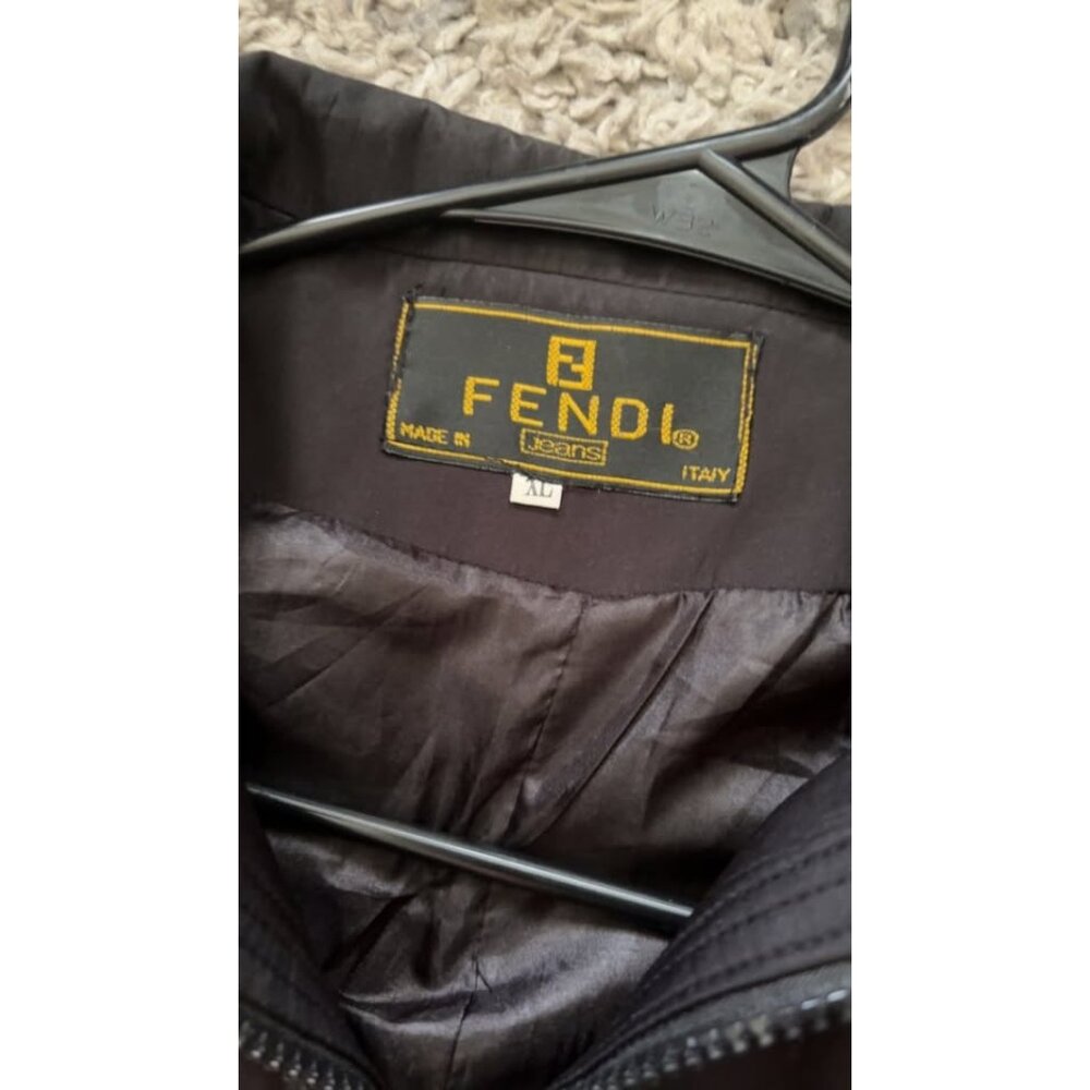 Vtg Fendi fancy black lightweight jacket - Picture 2 of 5